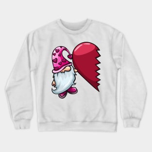 Gnome Valentines (Pink) Crewneck Sweatshirt